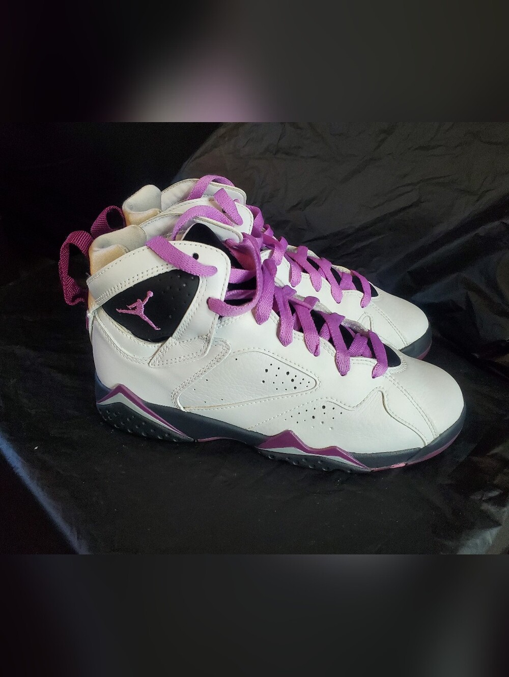 Jordan Women's High-Top Sneakers in White and Purple